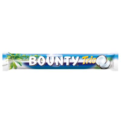 Шоколадный батончик Bounty Trio с нежной мякотью кокоса, 82,5 г Шоколадный батончик Bounty Trio с нежной мякотью кокоса, 82,5 г