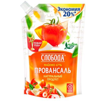 СЛОБОДА Майонез Провансаль 800мл 67%