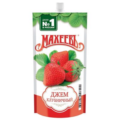 Джем Клубничный Махеев 300г дой-пак