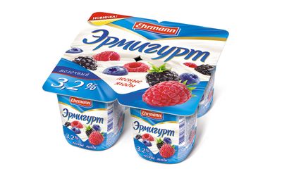 Йогурт Эрмигурт молочный с лесными ягодами 3.2% 100 г