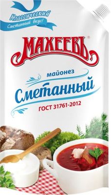 Майонез Махеев Сметанный 50,5 % 800 мл дой-пак