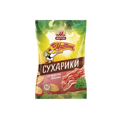 Сухарики От Мартина с беконом 60г*24