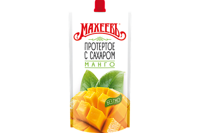 Джем "Махеевъ", Манго протертое с сахаром, 300 гр дойпак