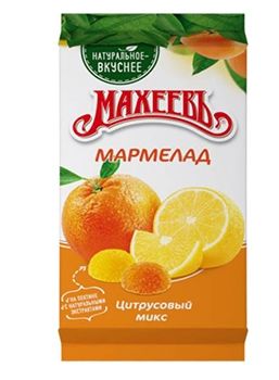 Мармелад желейный Махеевъ Цитрусовый микс, 250гр