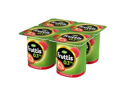 Йогуртный продукт Fruttis 0,1% Клубника, 110г