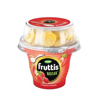 Йогуртный продукт Fruttis Break 2,5% Клубника-земляника, 180г
