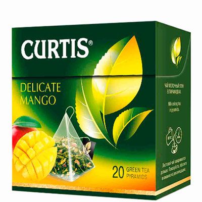 Curtis Delicate Mango Чай зеленый ароматизированный (20пир*1,8г) *12