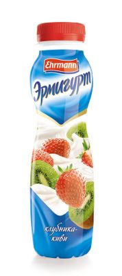 Йогурт питьевой Эрмигурт со вкусом клубники и киви 1,2% 290г