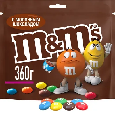 Драже M&M's с молочным шоколадом 360г