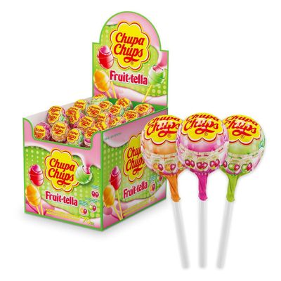 Карамель с жевательной резинкой Chupa Chups Фруттелла, 17г, 70шт