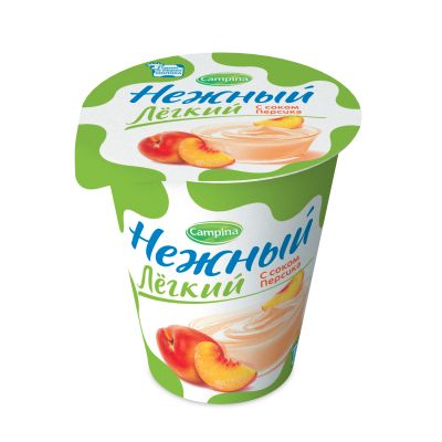 Нежный легкий с соком 320г 0.1% (персик) Пр.йог.паст