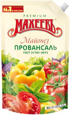 Майонез Провансаль Махеев классический 50,5% 800 мл дой-пак