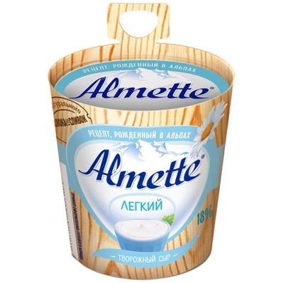 Сыр творожный Almette Легкий, 150г 