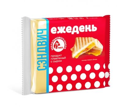 Продукт плавленый с сыром Ежедень Сэндвич слайсы 130г