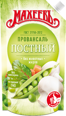 Соус Провансаль Махеев Постный 30% 400 мл дой-пак
