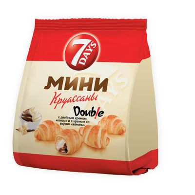 Круассан мини 7DAYS с кремом Какао и ваниль 265г