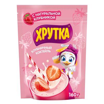 ХРУТКА Клубничный Нап Б/р Пакет 7х160г