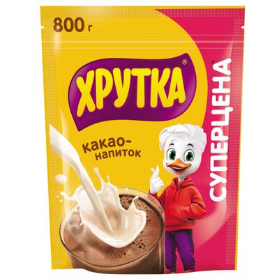 ХРУТКА Какао-напиток Быстрорастворимый, Пакет Дет 6x800г