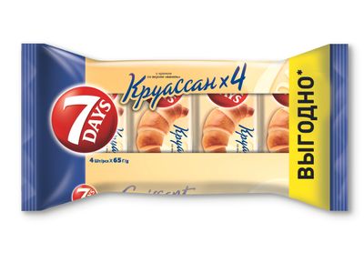 Круассан 7DAYS с кремом ваниль 3+1 (65 гр х 4 шт)