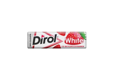 Жевательная резинка Dirol White со вкусом клубники 13,6г