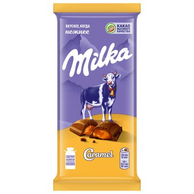 Шоколад Milka молочный Карамель 90г