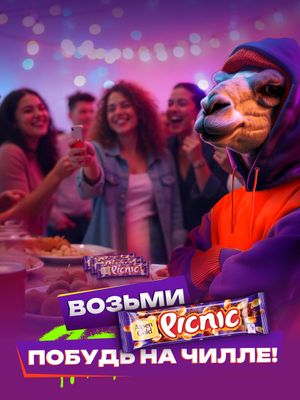 Шоколадный батончик Picnic 38г Шоколадный батончик Picnic 38г