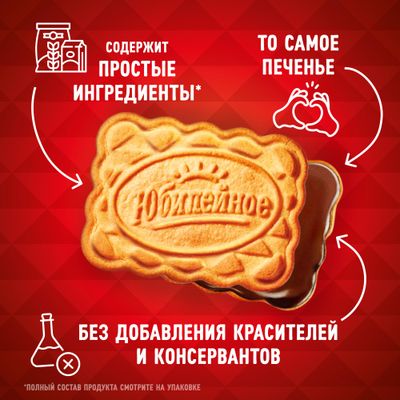 Печенье Юбилейное Ореховое с глазурью 116г
