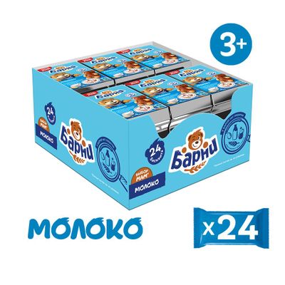 Пирожное Барни бисквитное с молочной начинкой 30г