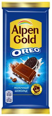 Шоколад Alpen Gold Oreo молочный Молочный шоколад 85г