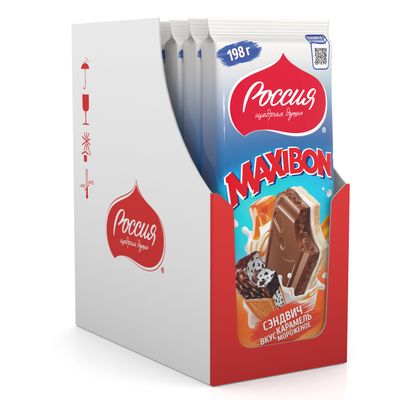 РЩД МАКСИБОН СэндвКарамельМорож10х198г