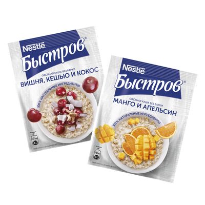 БЫСТРОВ ХлопьяГурманАссВишняМанго 8х228г