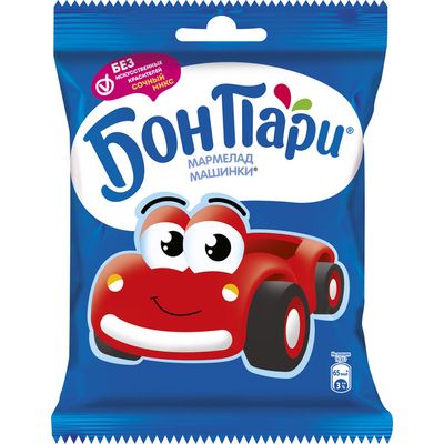 Мармелад жевательный фигурный со вкусом фруктов. 15*75г