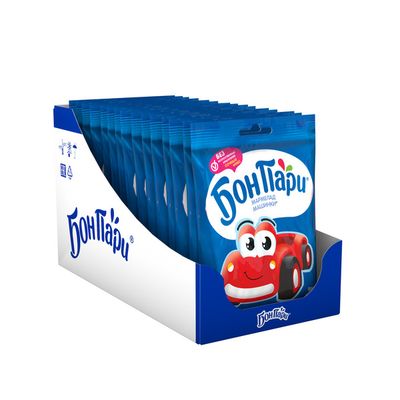 Мармелад жевательный фигурный со вкусом фруктов. 15*75г