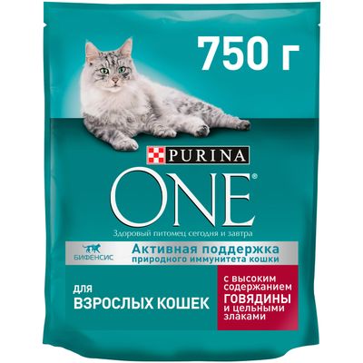 Пурина Ван 750г Сух корм д/к взрослых говядина, пшеница