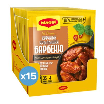 МАГГИ НА ВТОР КурКрылышкиБарбекю 15х24г