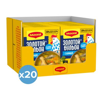 МАГГИ ЗОЛОТОЙБульонСКурицейКубик 20х72г