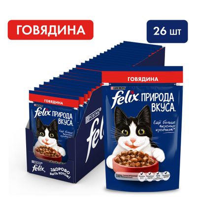 Феликс Nature of Taste 75г Конс КвП Говядина