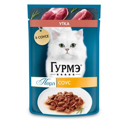 Гурмэ Перл 75г Конс д/к кусочки в подливке утка