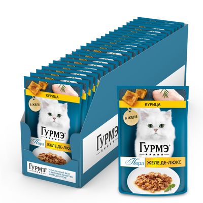 Гурмэ Перл Желе делюкс 75г Курица