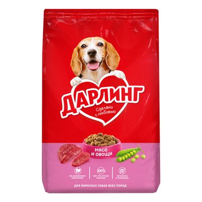 Дарлинг Сухой корм д/собак мясо,овощи 500 г