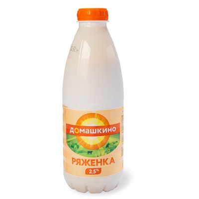 Ряженка Село Домашкино 2,5% 900г бутылка
