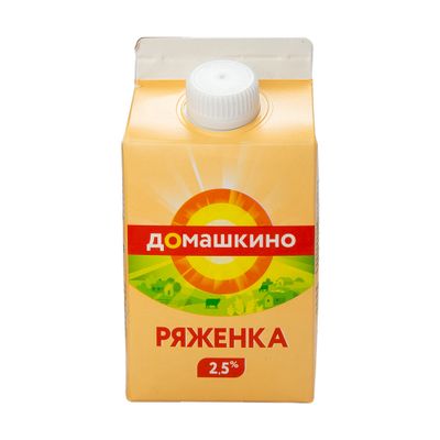 Ряженка «Село Домашкино» 2,5% пюр-пак 400 г