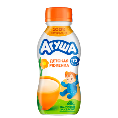 Ряженка детская 3,2% Агуша, 180г