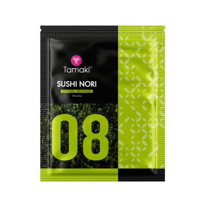 Водоросли Нори Tamaki № 8 морские сушеные, 100л