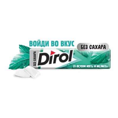 Жевательная резинка Dirol Мята и мелисса 13,6г