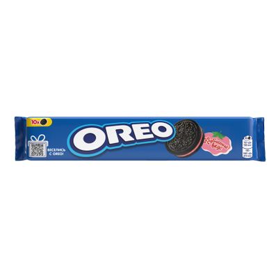 Печенье Oreo с какао и начинкой с вкусом клубники 95г
