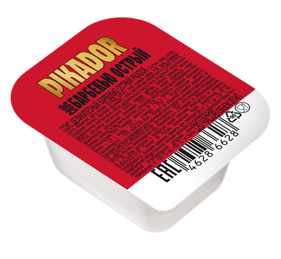 Соус PIKADOR PRO Барбекью Острый, дип-пот, 25мл/125шт