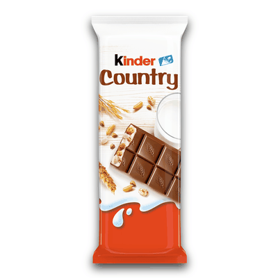 Шоколад молочный Kinder Country с молочно-злаковой начинкой, 23,5г
