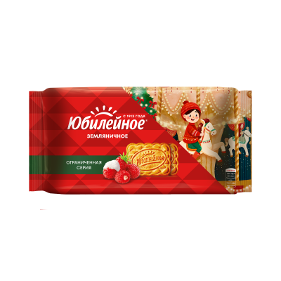 Печенье Юбилейное Земляничное 224 г