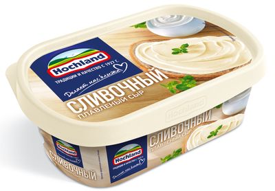 Сыр плавленый Hochland сливочный, ванночка, 200г
